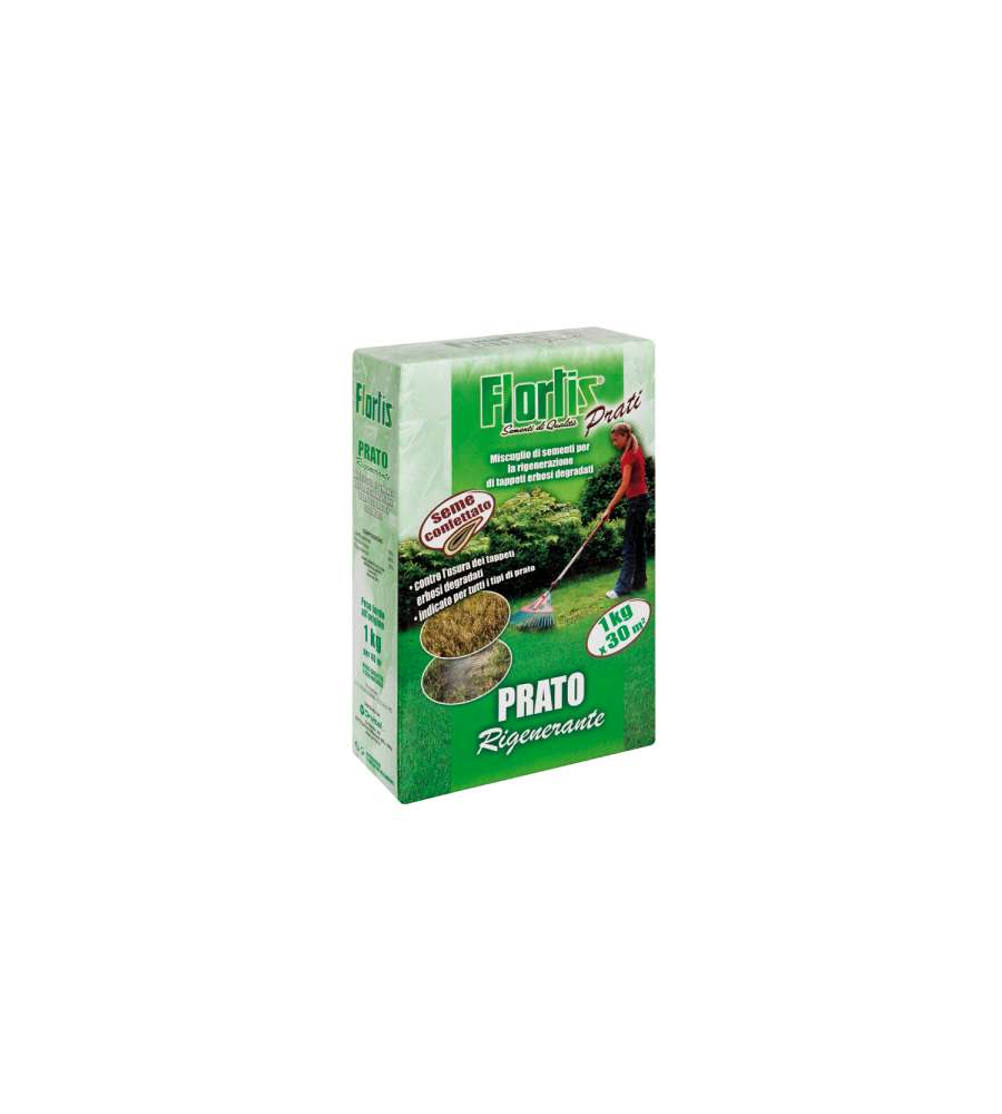Flortis Prato Rigenerante 1kg - Miscuglio di Sementi per un Prato Forte e Verde Flortis Prato Rigenerante 1kg - Miscuglio di Sementi per un Prato Forte e Verde